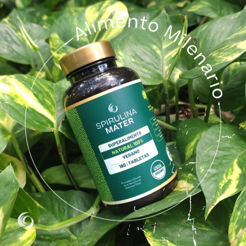 Espirulina en Tabletas – Energía y nutrición fácil de tomar - 1 Unidad – Plan Completo 180 Tabletas