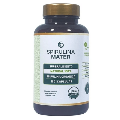Espirulina Orgánica 100% Natural 150 Cáps.