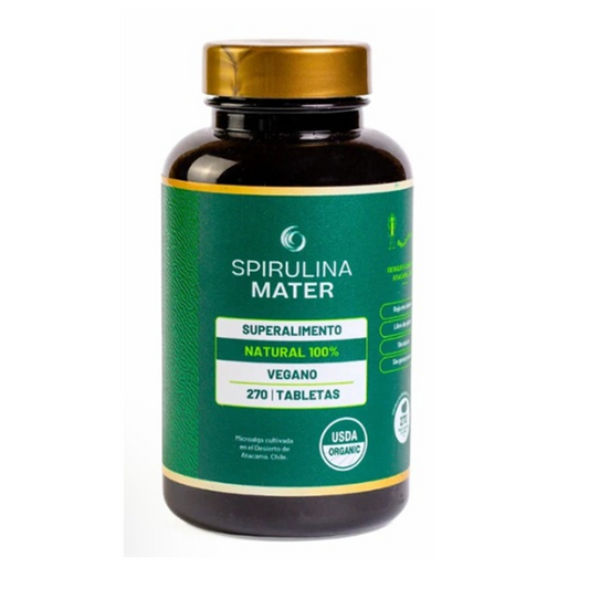 Espirulina Orgánica 270 Tabletas.