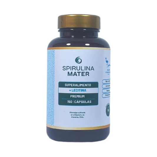 Espirulina + Lecitina - 150 Cápsulas.